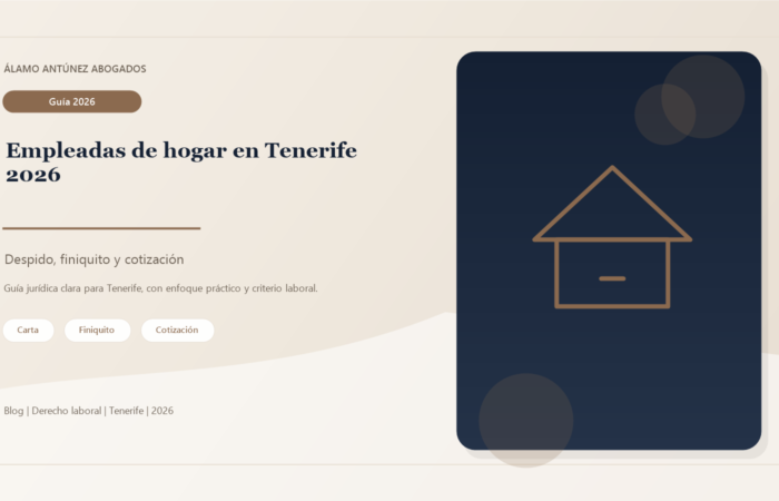 Imagen sobre empleadas de hogar Tenerife - Álamo y Antúnez Abogados Tenerife