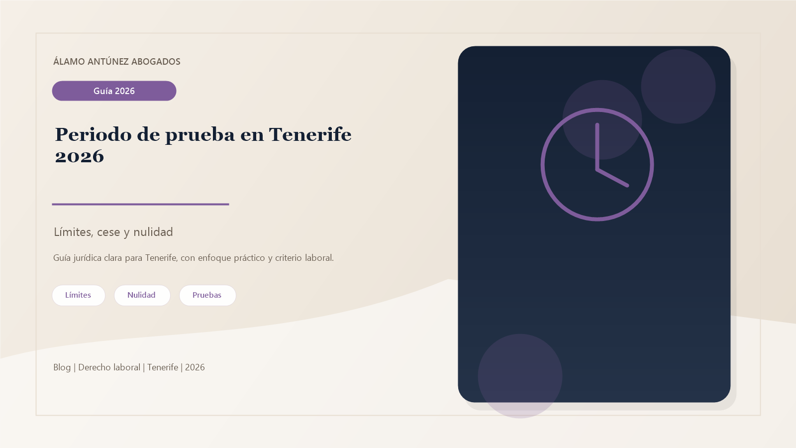 Imagen sobre periodo de prueba Tenerife - Álamo y Antúnez Abogados Tenerife